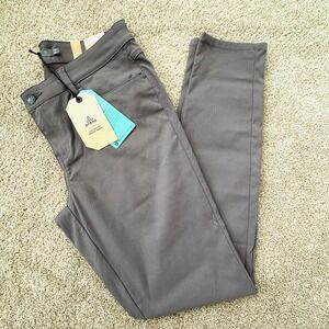 NWT prAna Briann Pant Women's 10 Regular 31" Inseam Moonrock Stretch UPF 50+